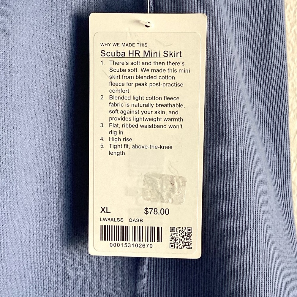 \Lululemon\ NWT Scuba HR Mini Skirt - Picture 7 of 14